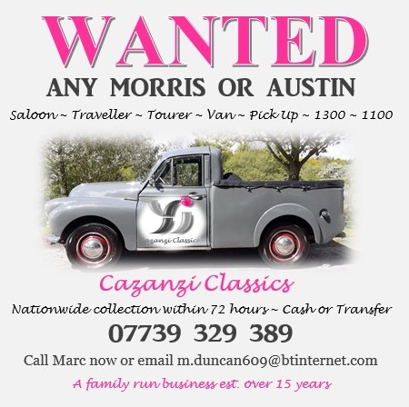 1965 WE BUY ANY MORRIS OR AUSTIN ~ URGENTLY WANTED TODAY!! For Sale