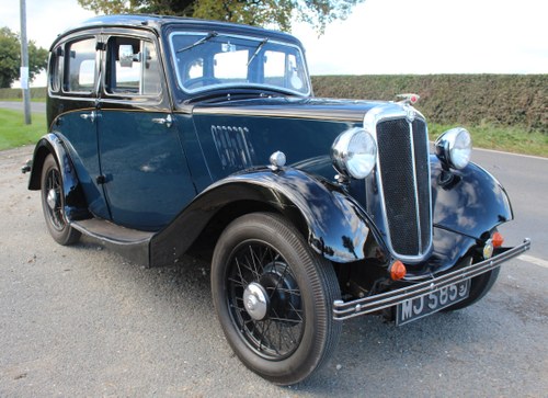 1934 Morris Eight Four Door Saloon With Sliding Sun Roof SOLD