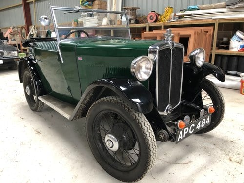 1933 Morris Minor Two Seater Tourer 03/03/2022 For Sale by Auction