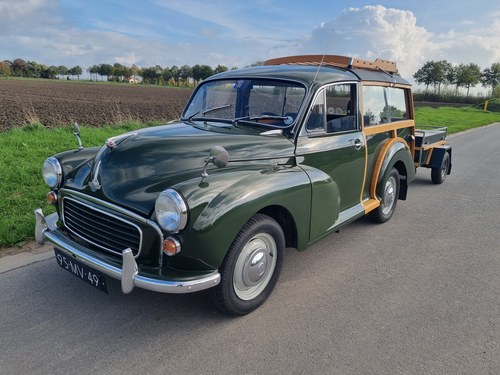 1970 Morris Minor Traveller with luggage car in style! SOLD