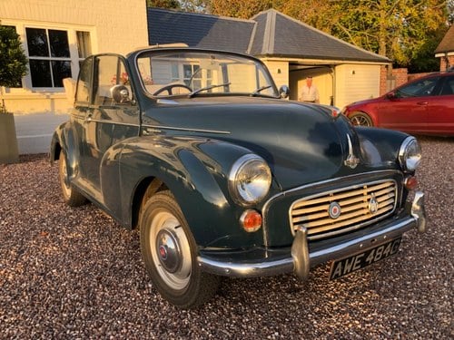 1969 Morris Minor 1000, 1,098cc, 2 door Convertible For Sale by Auction