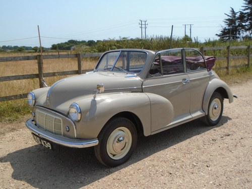 1952 (L) Morris Minor CONVERTIBLE TOURER SPLIT SCREEN VENDUTO