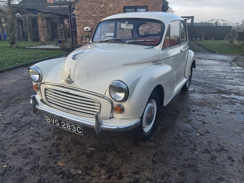 1965 Morris Minor 1000 with 12 months MOT Price Reduced SOLD