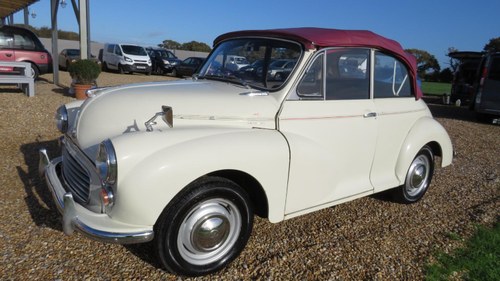 1960 (C) Morris Minor FACTORY CONVERTIBLE KNOWN AS DAISY SOLD
