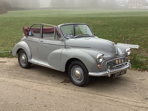 1962 Morris Minor Convertible (Debit Cards Accepted) SOLD