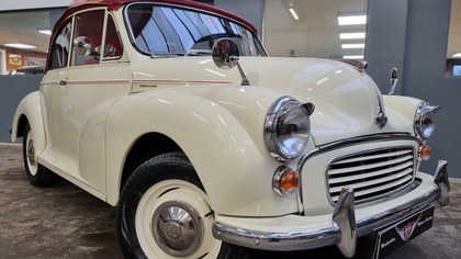 Superb quality Old English white and red Minor convertible