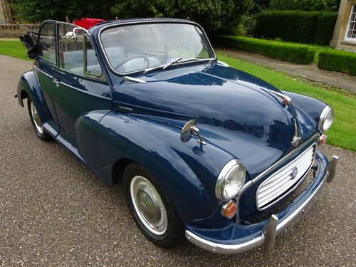 1963 Morris Minor Convertible 1098cc, new paint. Till salu