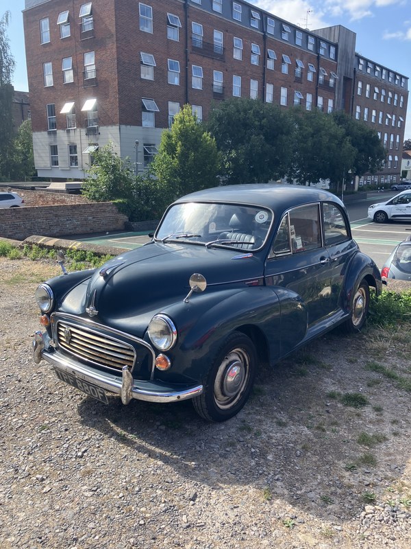 1968 Morris Minor Blue Manual, speed Right Hand Drive in