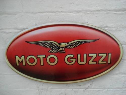 Moto Guzzi garage sign For Sale