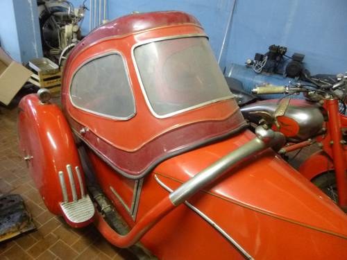 1947 Moto Guzzi 500 GTV sidecar, family car of a famous Racer SOLD