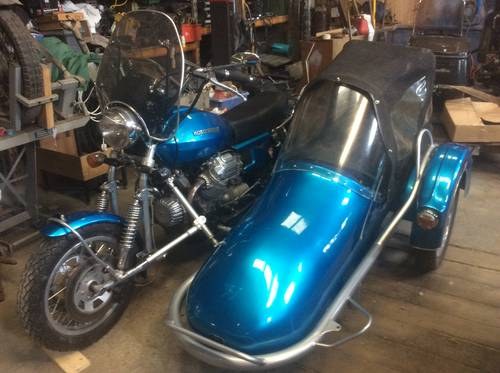 1981 For sale Moto Guzzi sp 1000with Heddingham sidecar For Sale