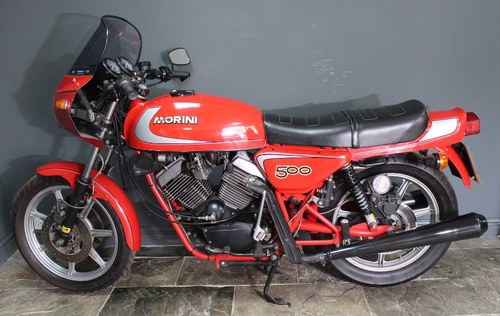 1981 Moto Morini 500 cc Sport V Twin , Rare to see a 500 SOLD