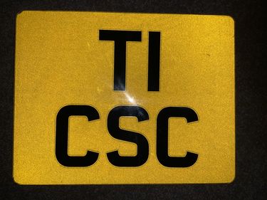 Picture of T1 CSC registration Plate