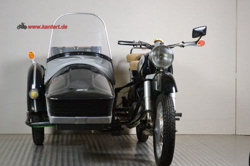 1965 MZ ES 250/1 with sidecar, 16 hp, 244 cc In vendita