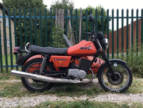 1985 MZ ETZ 250 and Squire sidecar For Sale