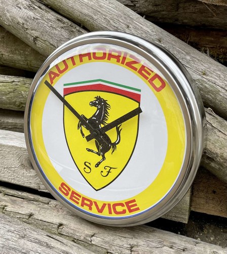 Ferrari Dealers-style Wall Clock For Sale by Auction