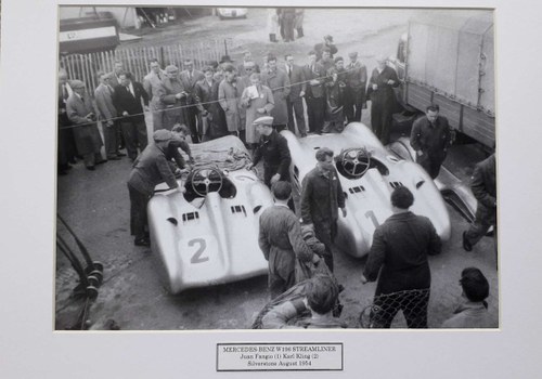 Mercedes-Benz W 196 Streamliner Print Silverstone August 195 For Sale by Auction