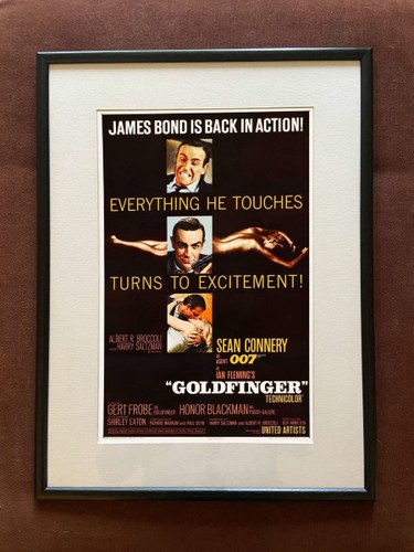 Goldfinger poster officially issued by EON Productions In vendita all'asta