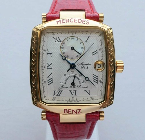 A 18ct Gold-Plated Mercedes-Benz Swiss-Made Automatic Wrist  For Sale by Auction