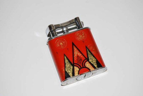 Alfred Dunhill Enamel Art Deco Table Lighter c.1930s À venda em leilão