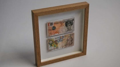 Di-Faced Tenner Note by Banksy
