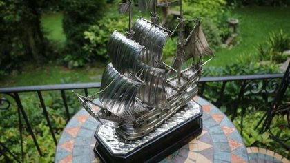 Antique Silver Galleon by William Comyns & Sons Ltd., London