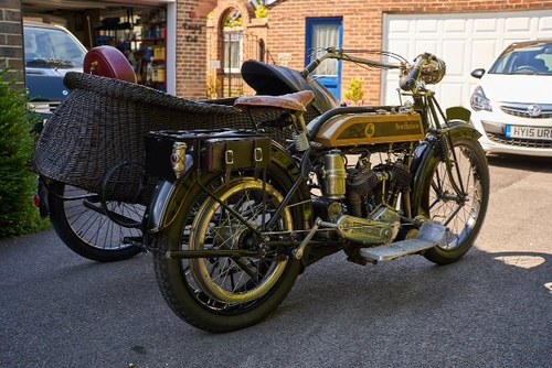 1913 Veteran New Hudson Big Six and Sidecar For Sale