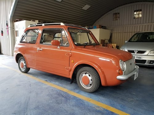 1989 Rare Terracotta Nissan Pao Manual Soft Top For Sale