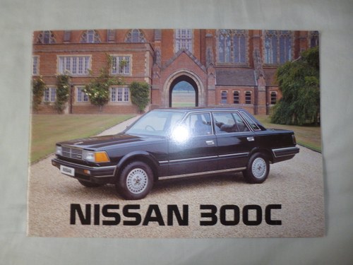 Nissan 300C Saloon and Estate UK sales brochure VENDUTO