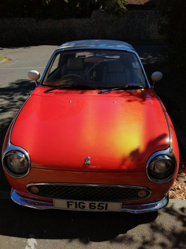 1991 Orange Flame Figaro with Private Number Plate For Sale