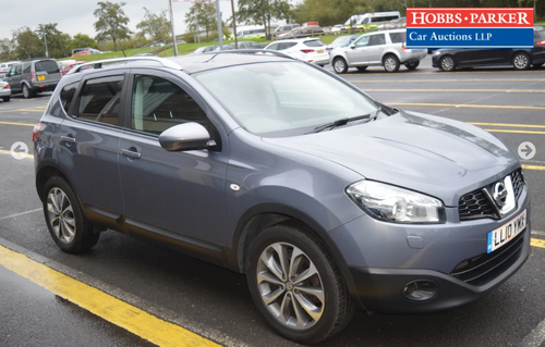 2010 Nissan Qashqai Tekna Dci 55,960 miles for auction 25th For Sale by Auction