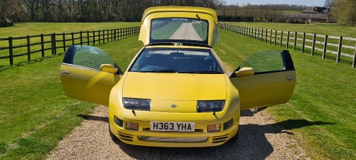 1990 Rare U.K. 300 ZX Twin Turbo manual in yellow stunning For Sale