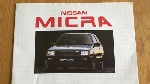 Picture of 1983 Nissan Micra brochure 1984 - For Sale