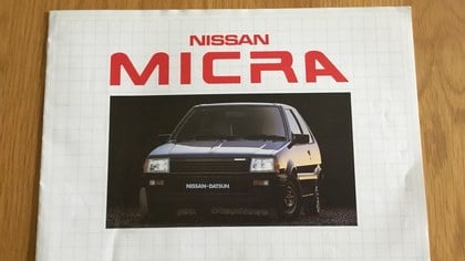 Nissan Micra brochure 1984