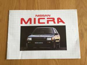 1983 Nissan Micra brochure 1984 For Sale (picture 1 of 1)