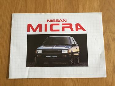 Picture of Nissan Micra brochure 1984