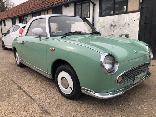 1991 Nissan Figaro in Emerald Green. Recently Refurbished