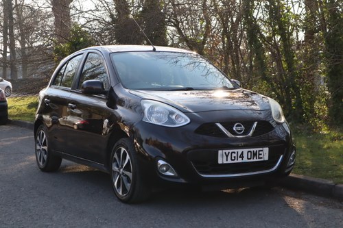 2014 NISSAN MICRA 1.2 Tekna 5dr FSH + NAV + £35 TAX + ULEZ For Sale