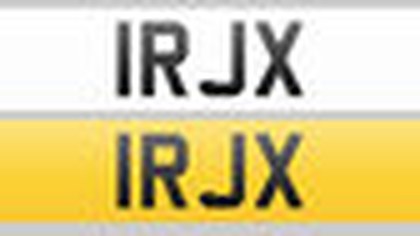 Registration Plate 1RJX for sale
