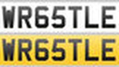 Registration Plate WR65TLE for sale