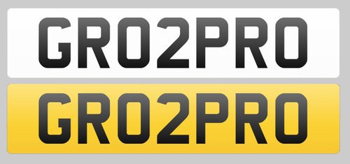 Registration Plate GR0 2 PRO for sale For Sale