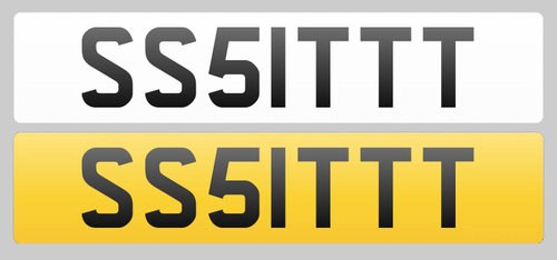Registration Plate SS5ITTT for sale For Sale