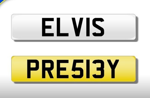 King Of Rock n Roll Elvis Presley number plate In vendita