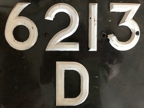 6212 D & 6213 D - 1964 Number Plates For Sale