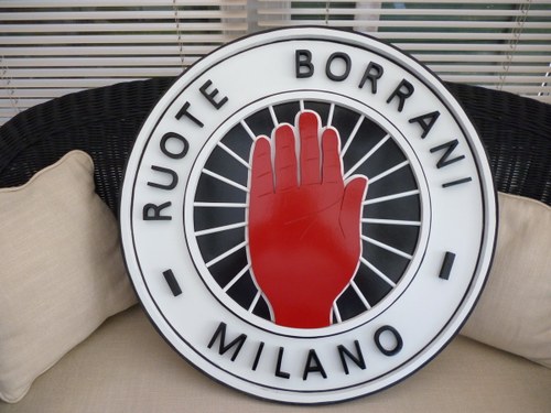Borrani Wheels Sign. For Sale
