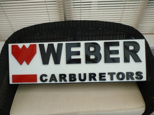 Weber Carburetors Sign In vendita