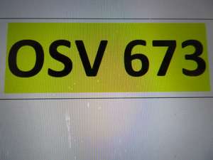Osv 673 private reg For Sale (picture 1 of 1)
