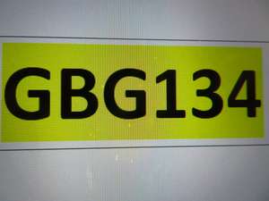 Gbg 134 private reg For Sale (picture 1 of 1)