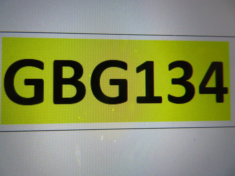NONE GBG 134 PRIVATE REG FOR SALE - 1