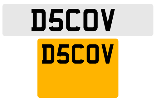 Number plate (picture 1 of 1)